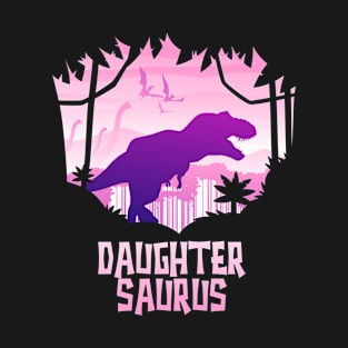 Daughter Saurus Rex, Matching Dinosaur Family T-Shirt