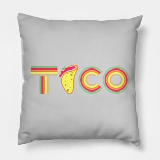 taco retro Pillow