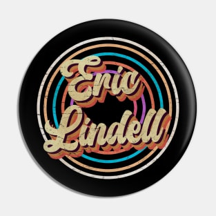 vintage circle line color Eric Lindell Pin