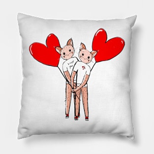 Little Heart creatures Pillow