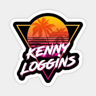 Kenny Loggins - Proud Name Retro 80s Sunset Aesthetic Design Magnet