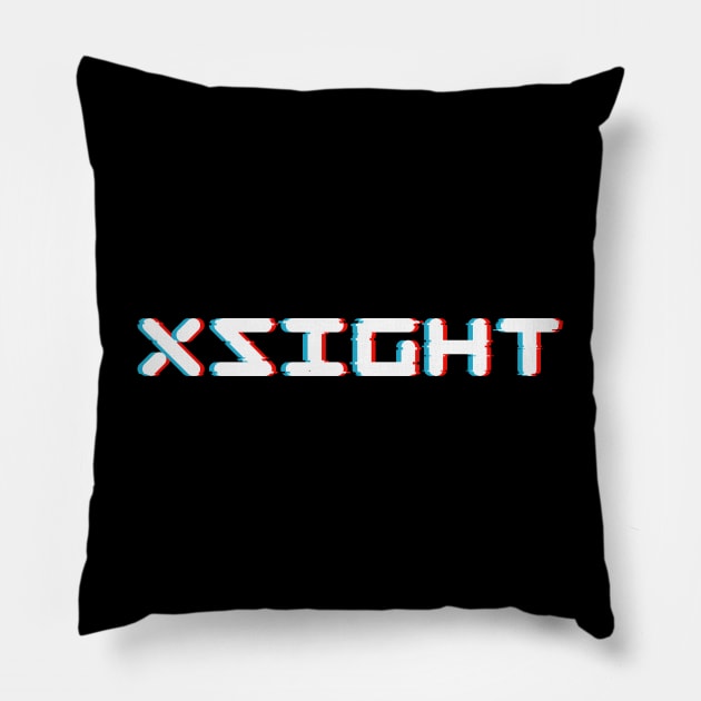 Xsight Glitch Pillow by XSIGHT Apparel