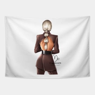 Capricorn Zodiac Fashion Girl Tapestry