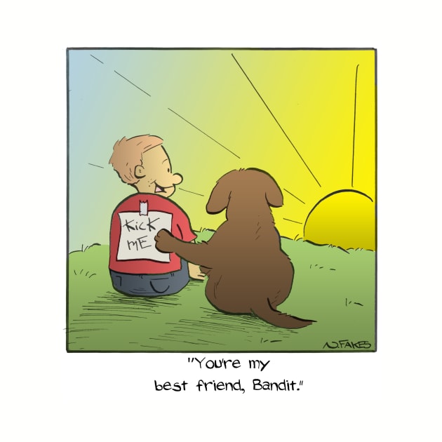 Kids Best Friend Dog by cartoonistnate