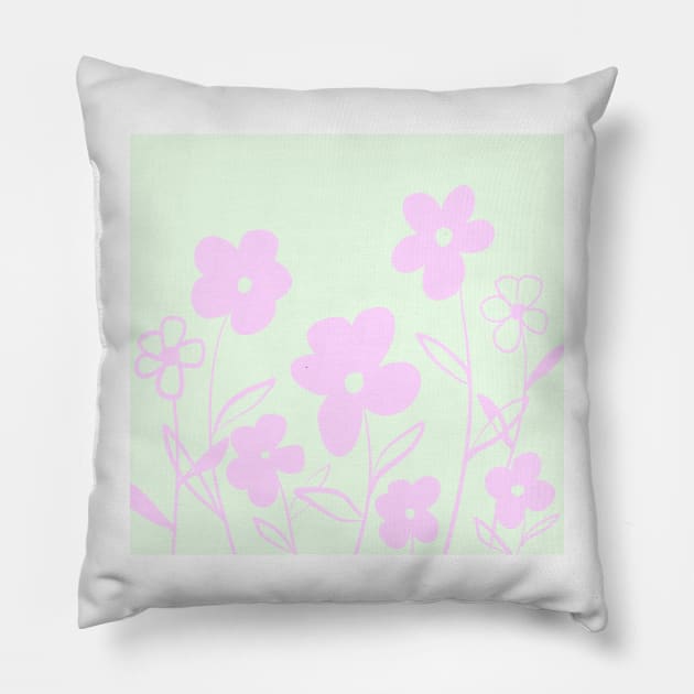 Flowers. Pillow by Zenpureland