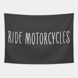 Ride motorcycles Tapestry