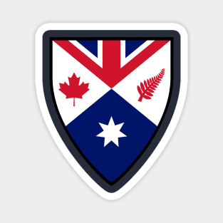 CANZUK: Canada, Australia, New Zealand, United Kingdom (Shield Design) Magnet