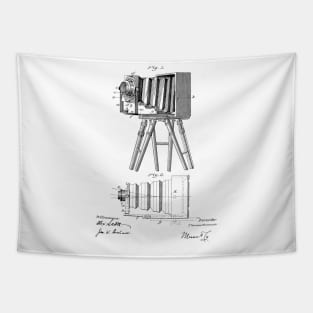 Camera Vintage Patent Drawing Tapestry