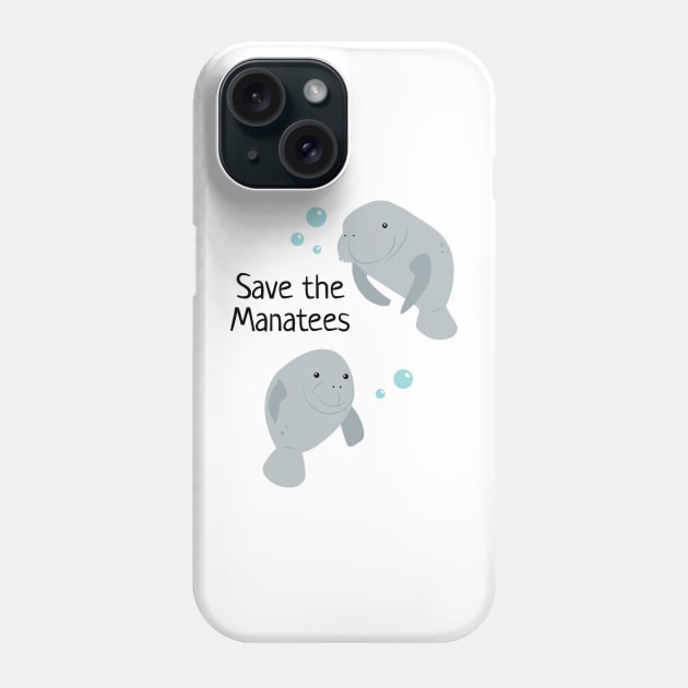 Save the Manatees Phone Case by dinokate