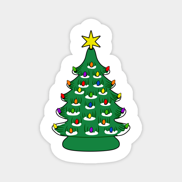 ceramic christmas trees Magnet by B0red