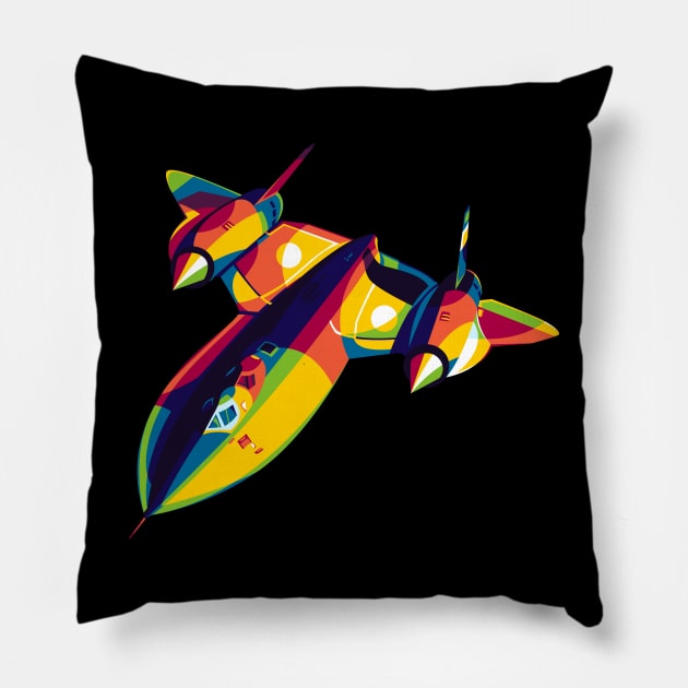 SR-71 Blackbird Pillow by wpaprint