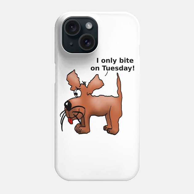 I only bite on Tuesday! Phone Case by andersonartstudio