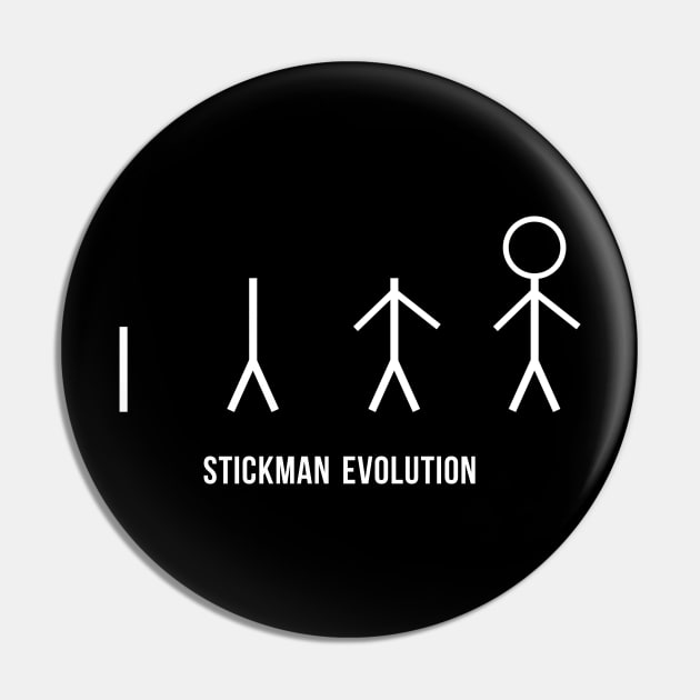 Stickman Evolution Pin by Printadorable