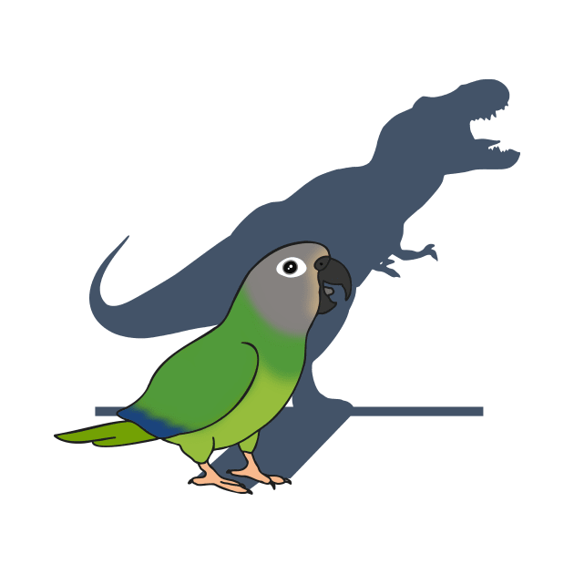 Funny Dusky headed Conure T-rex by FandomizedRose