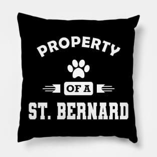 St. Bernard Dog - Property of a St. Bernard Pillow