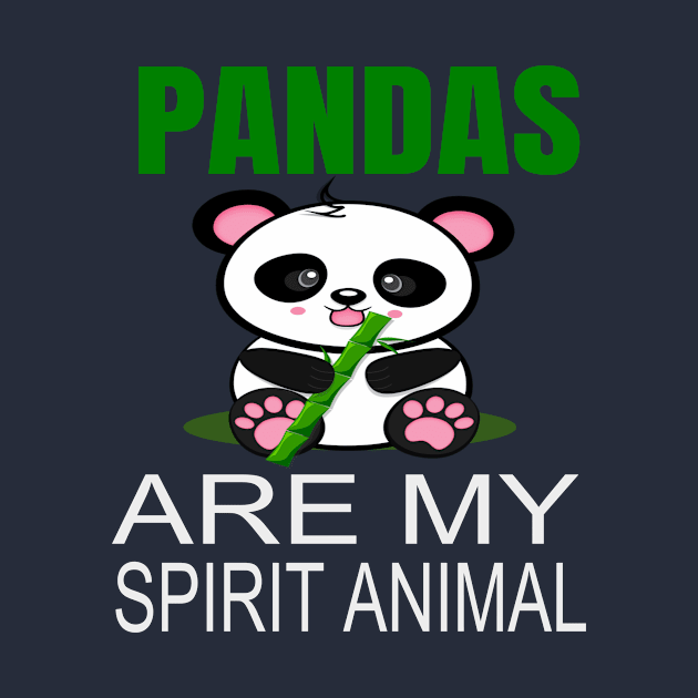 Pandas are my spirit animal by houssem