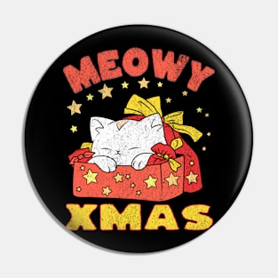 Meowy Xmas Pin