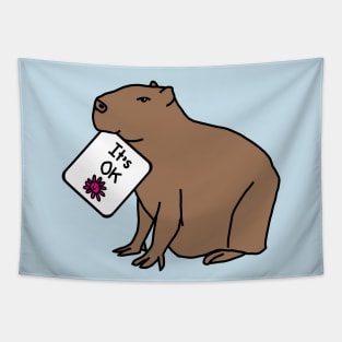 Capybara Says Its OK Tapestry