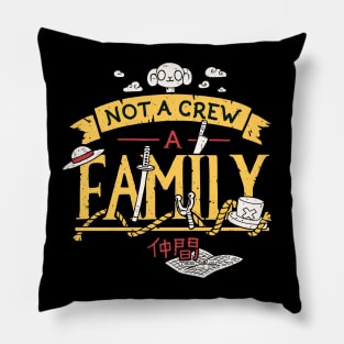 Not a crew, a family // Strawhat Pirates, Nakama, Luffy, Zoro, Nami Pillow