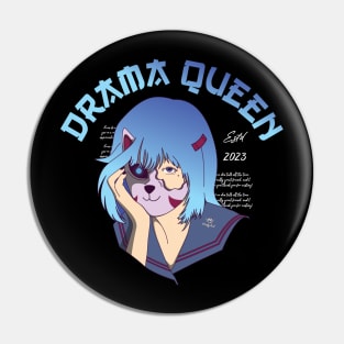 Drama Queen blue hair.. Pin
