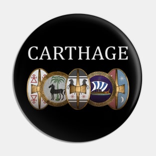 Carthage - Ancient Punic and Carthaginian Shields - Carthaginian Army Pin