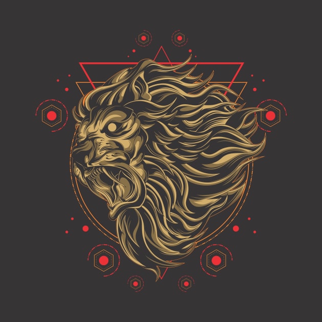 Raging lion by King Tiger