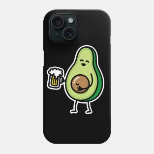 Funny avocado beer belly funny beer drinker gift Keto Ketones diet Phone Case