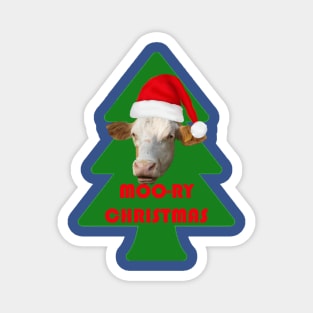 Moo-ry christmas Magnet