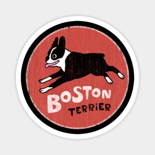 Boston Terrier | Cool Cartoon Dog Retro Style Magnet