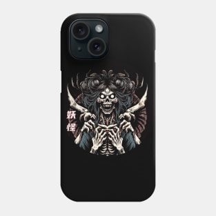 Horrible yokai woman and hands Phone Case