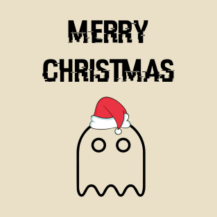 Pacman Ghost Merry Christmas T-Shirt