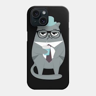 Cat and coffee Addiction Phone Case