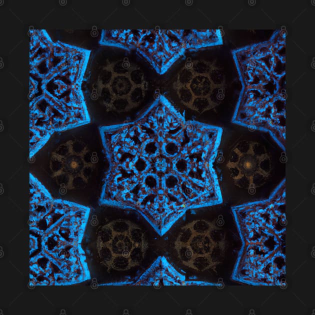 Abstract Ornamental Pattern in Dark Colors by craftydesigns