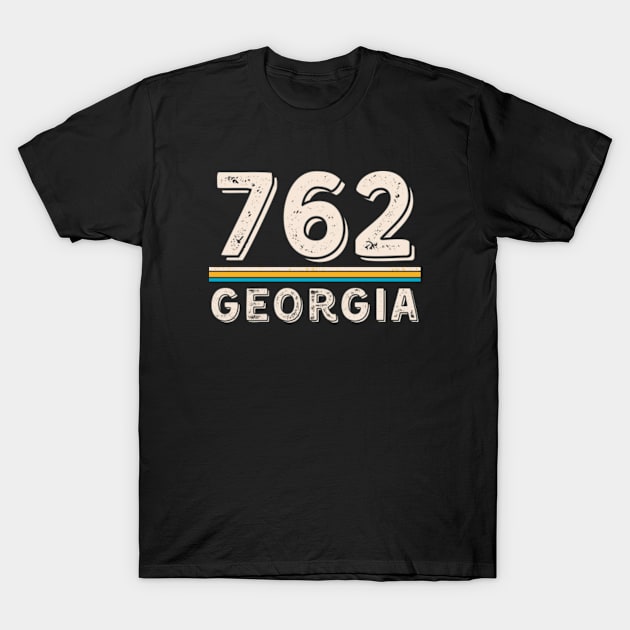 Georgia Area Code 762 - Georgia Area Code 762 - T-Shirt | TeePublic