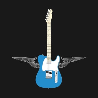 Blue Flying Guitar T-Shirt