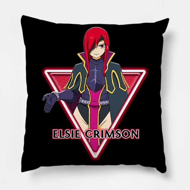 ELSIE CRIMSON 3 Pillow by RayyaShop