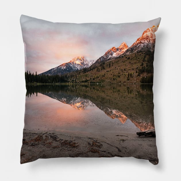 Mountain Sunrise Pillow by StacyWhite