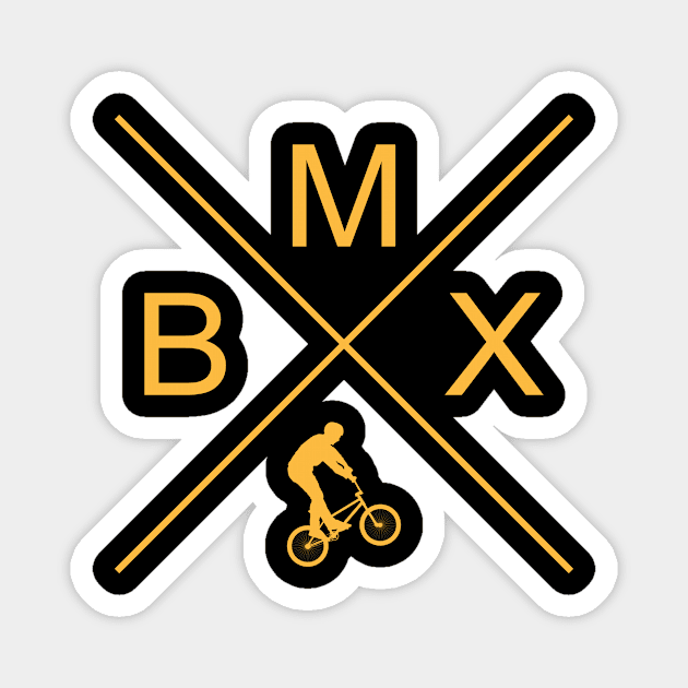 Hipster Green BMX Bmx Bmx-Bike Magnet by POS