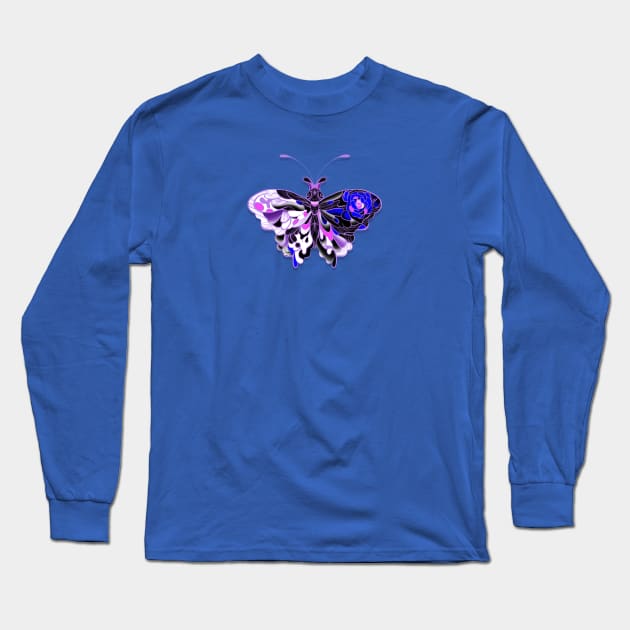 T-shirt Design Of A Butterfly Mixed With Flowers. Vector