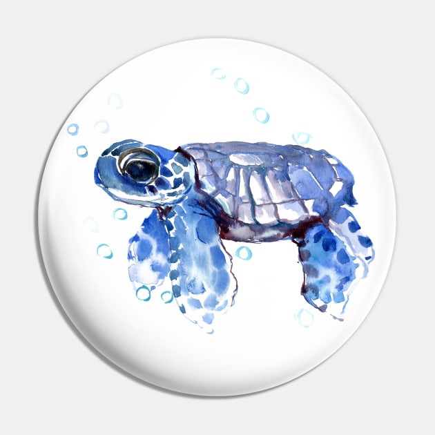 Sea Turtle, cute Turtle Blue turtle Pin by surenart