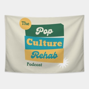 Pop Culture Rehab Logo Tapestry