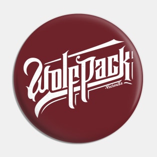 Wolf Pack White Pin
