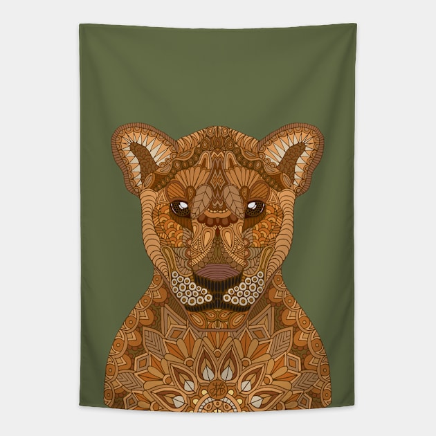 Lioness Tapestry by ArtLovePassion