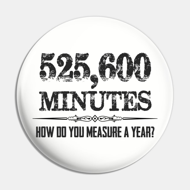 525600 Minutes Rent Musical Theatre Quotes - Actor Stage Manager Pin by merkraht