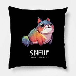 Funny outfit for lonely people, dog, cat, gift "SNEUF" Pillow