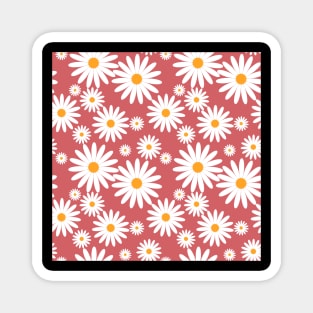 Seamless Sunflower Pattern Magnet