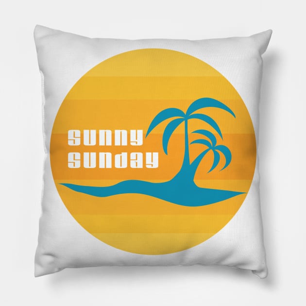 Sunny Sunday Pillow by flyinghigh5