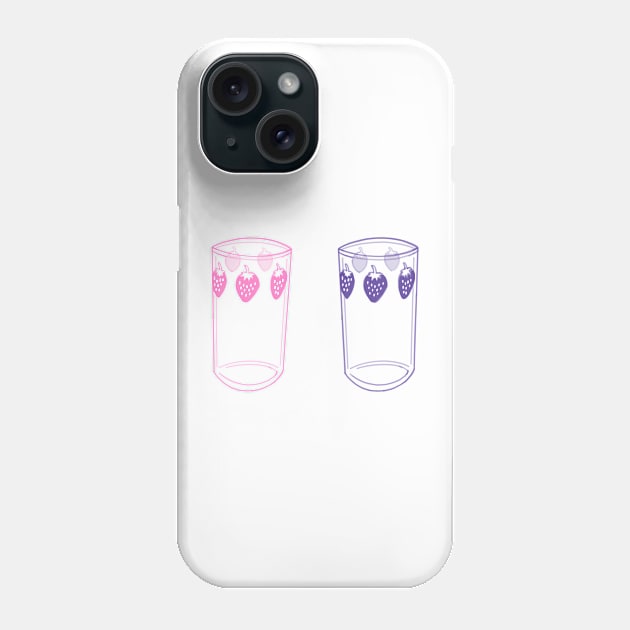 Nana anime strawberry glasses (pink and purple) Phone Case by little-axii