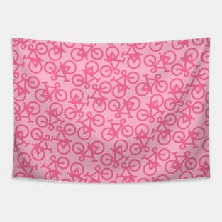 Bikes Pink Pattern Tapestry