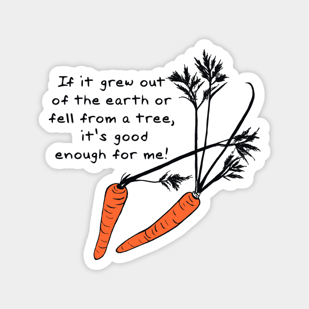 If It Grew...Carrots Magnet by archiesgirl